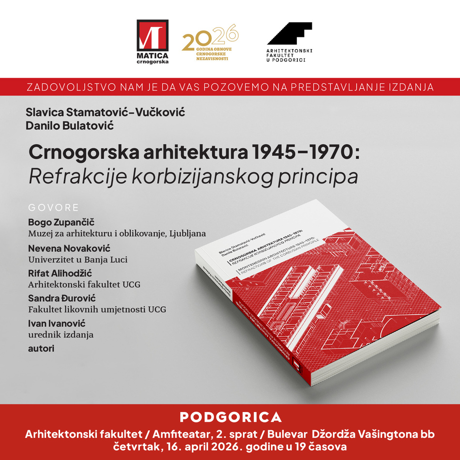 promocija knjige o crnogorskoj arhitekturi