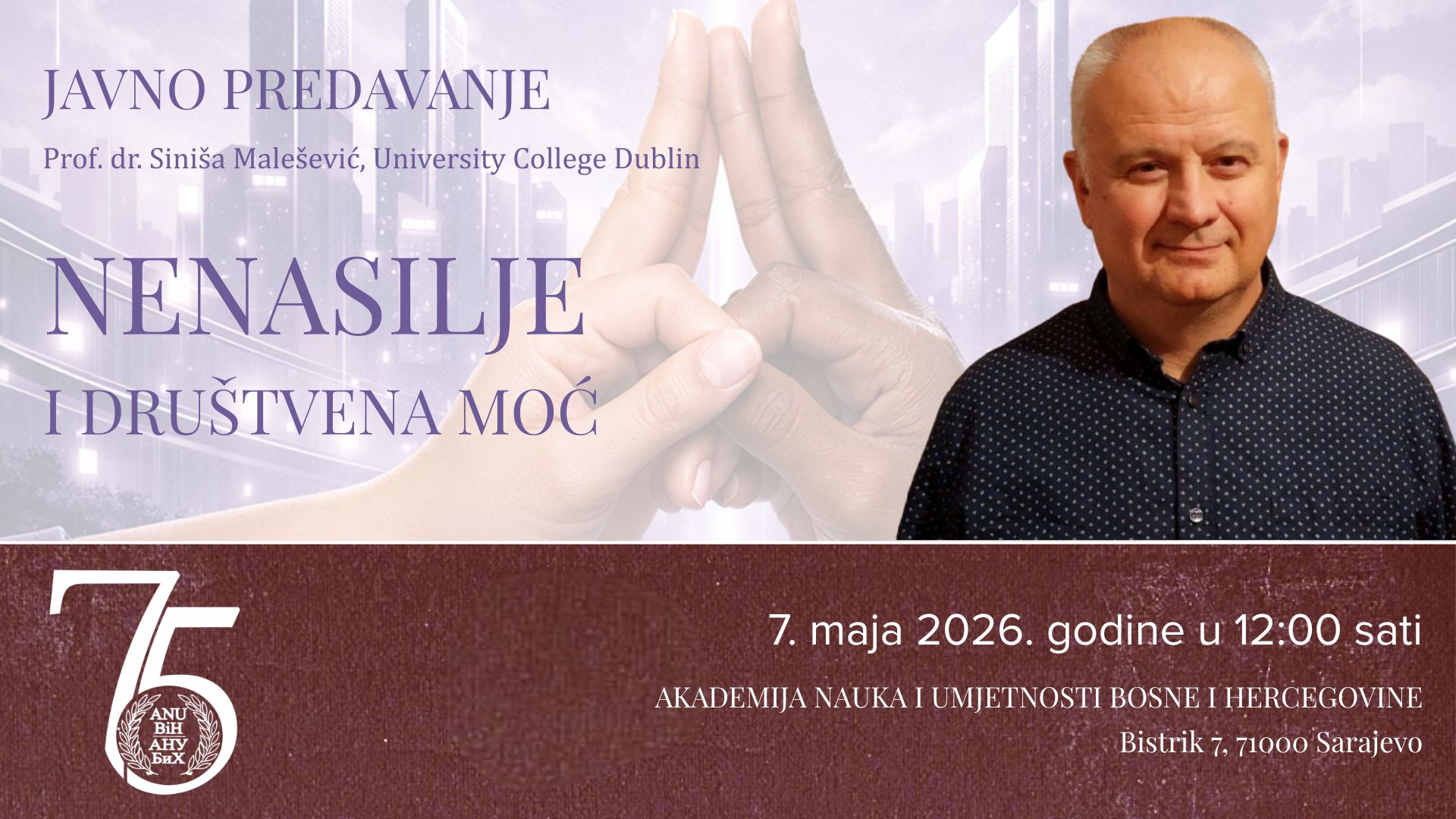najava predavanja nenasilje i drustvena moc