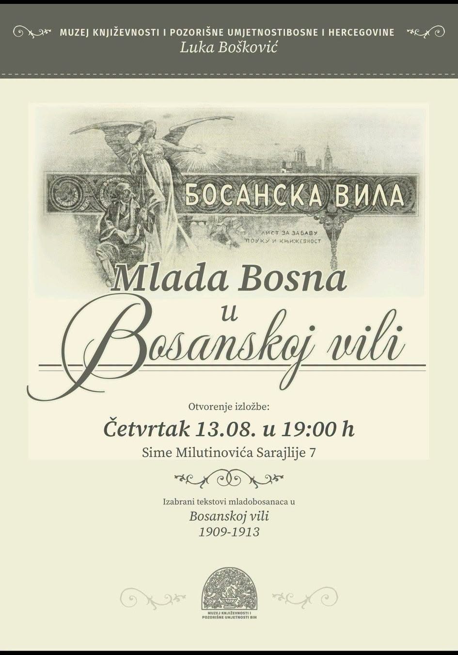 mlada bosna u tekstovima u bosanskoj vili